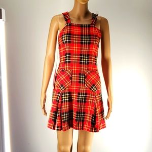 Vintage plaid mini dress